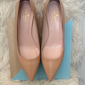 Kate Spade Tan Leather Heels